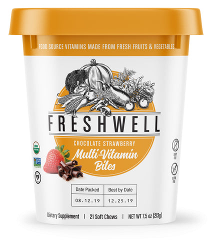 Freshwell Chocolate Strawberry Multivitamin Bites